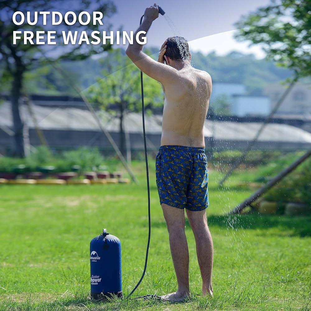 Camping folding shower