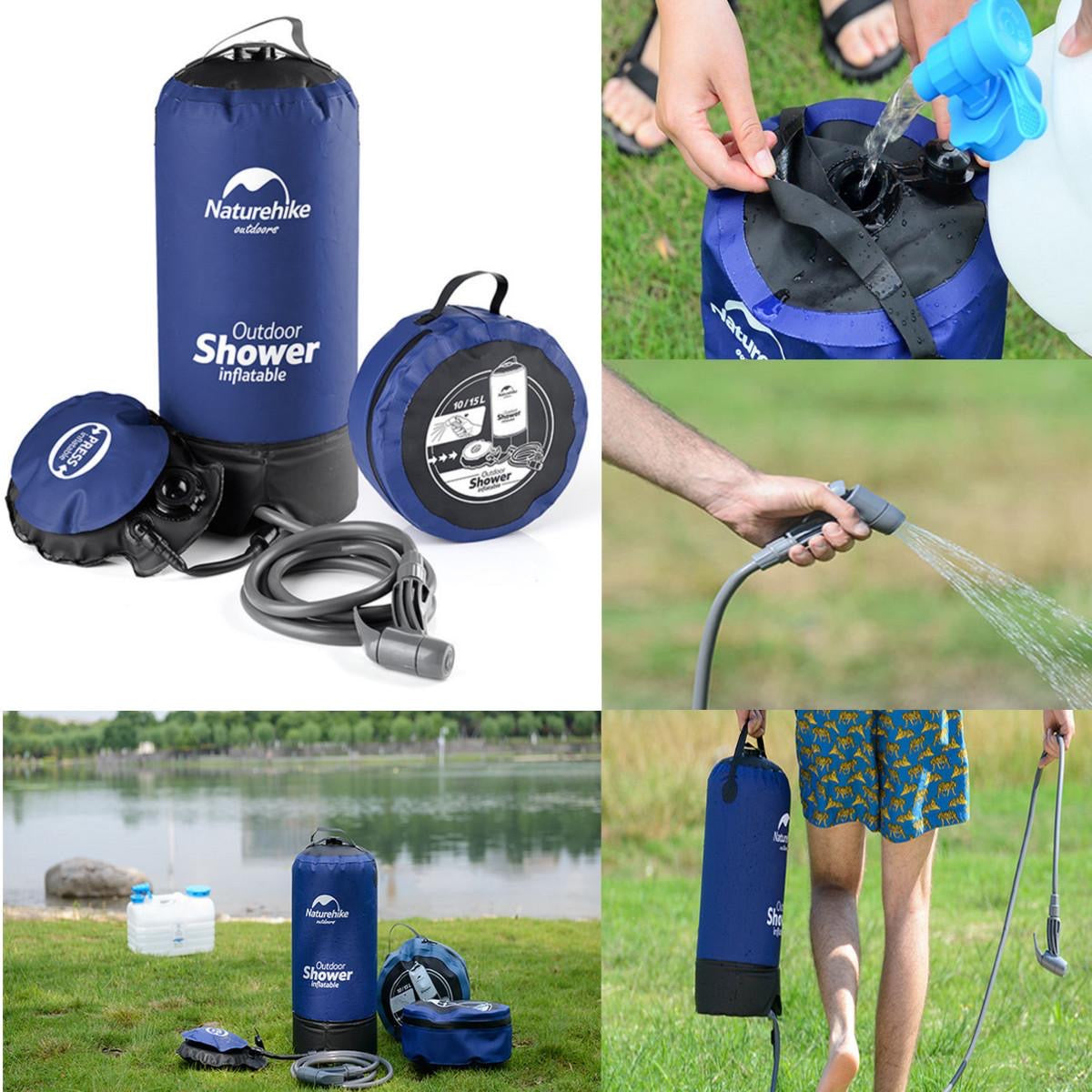 Camping folding shower