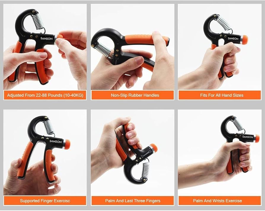 Adjustable hand grip strengthener