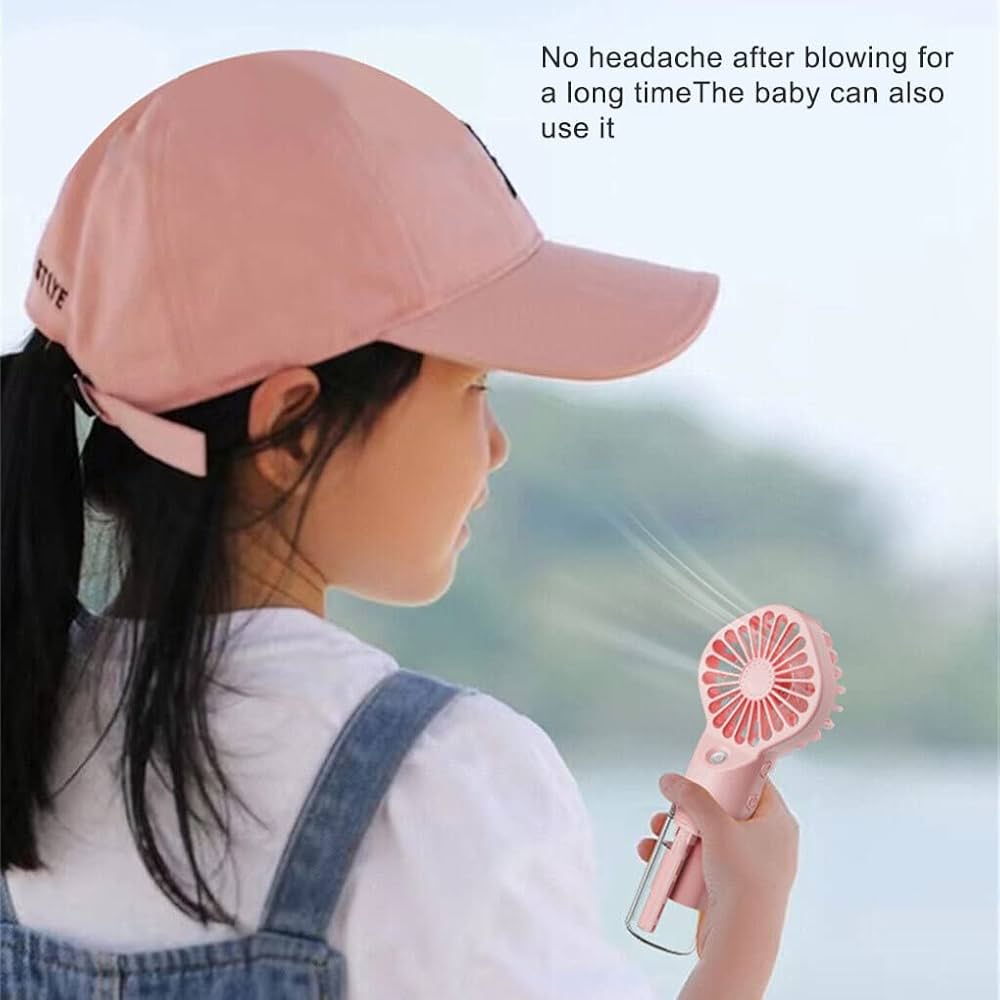 Handheld fan for hot weather