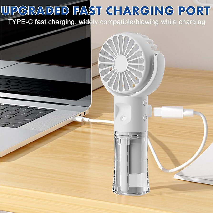 Handheld fan for hot weather