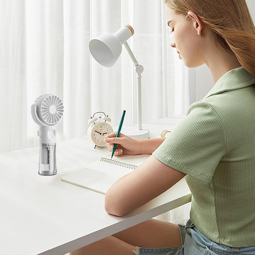 Handheld fan for hot weather