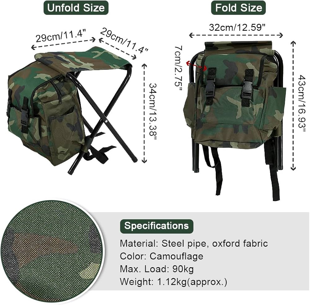 Opvoustoel buite ontspanning draagbare opvou hengel stoel stap rugsak