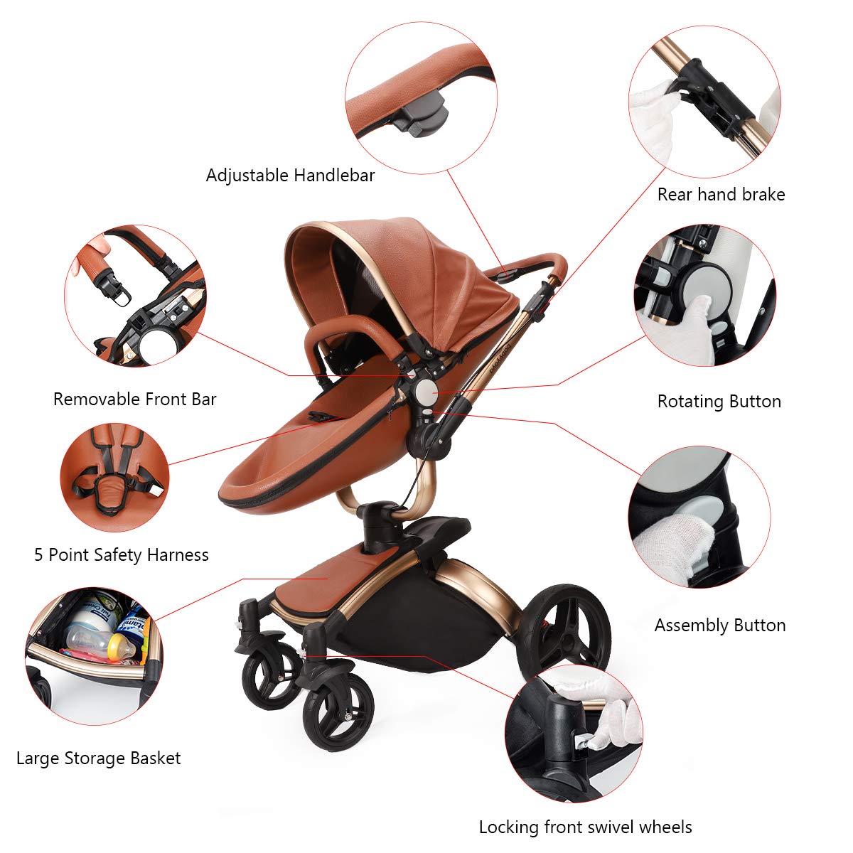 Baby stroller set 3 in 1