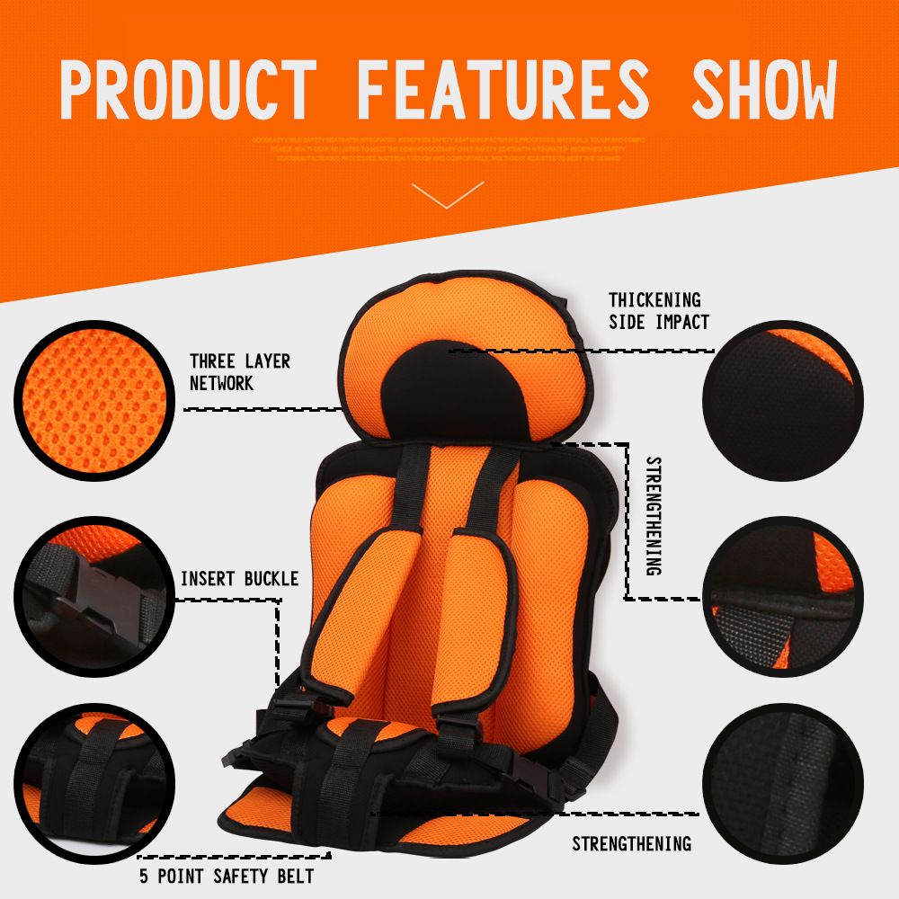Portable car seat for kids