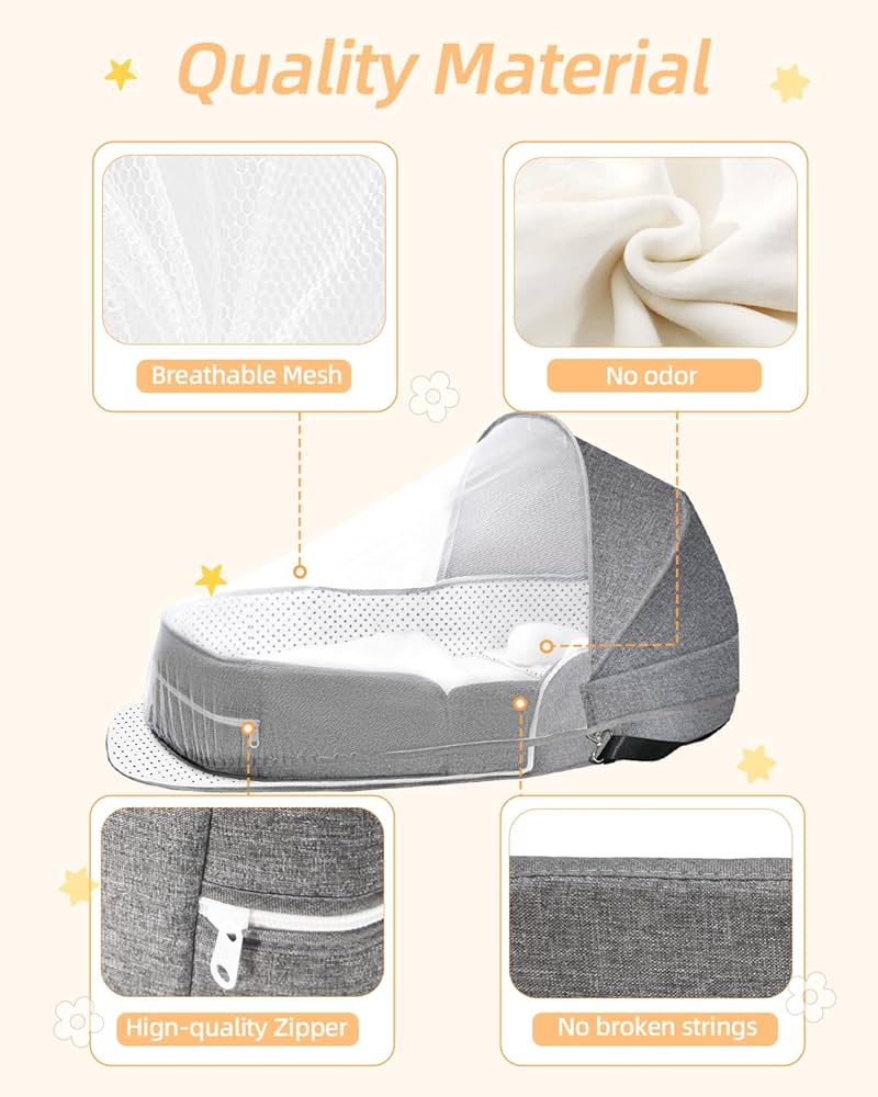 Folding baby crib