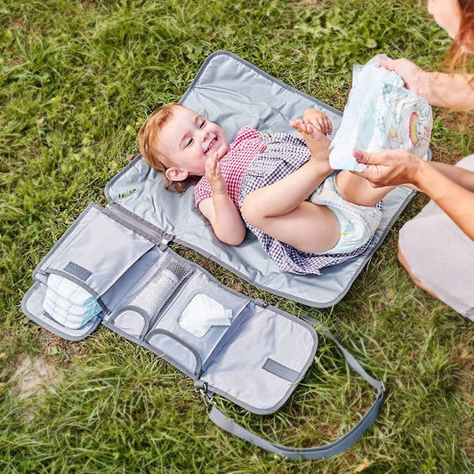 Folding pad for diaper changing
