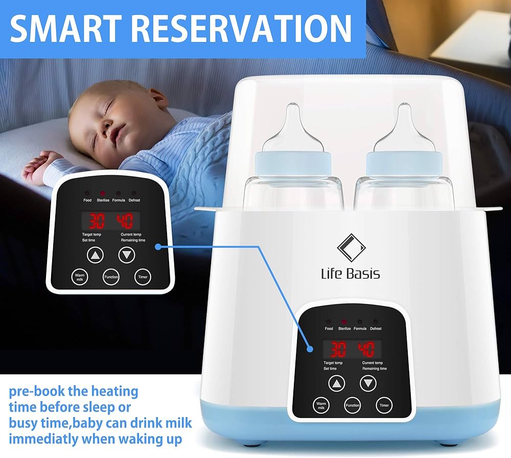 Heater and sterilizer for baby bottles