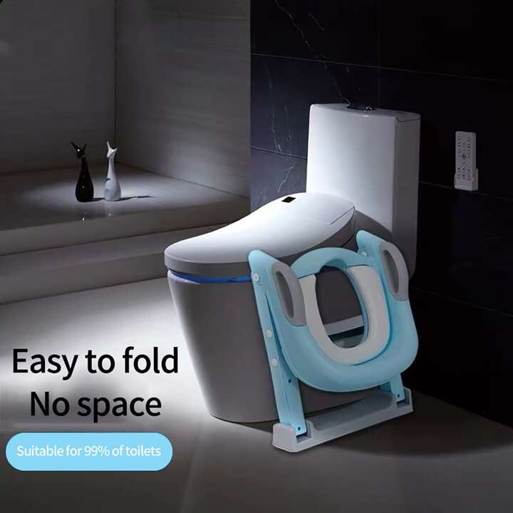 Toilet seat with stairs for children