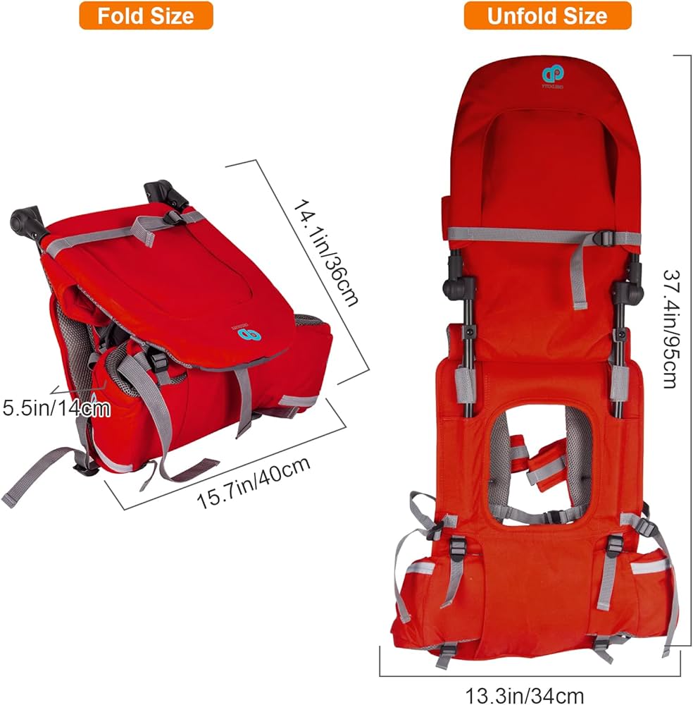 Hiking backpack with baby carrier