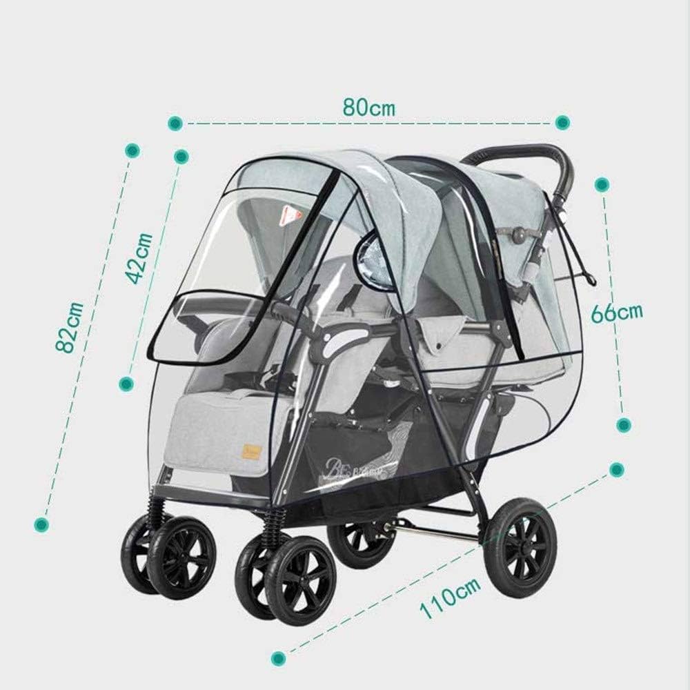 Rainproof cover for twin stroller