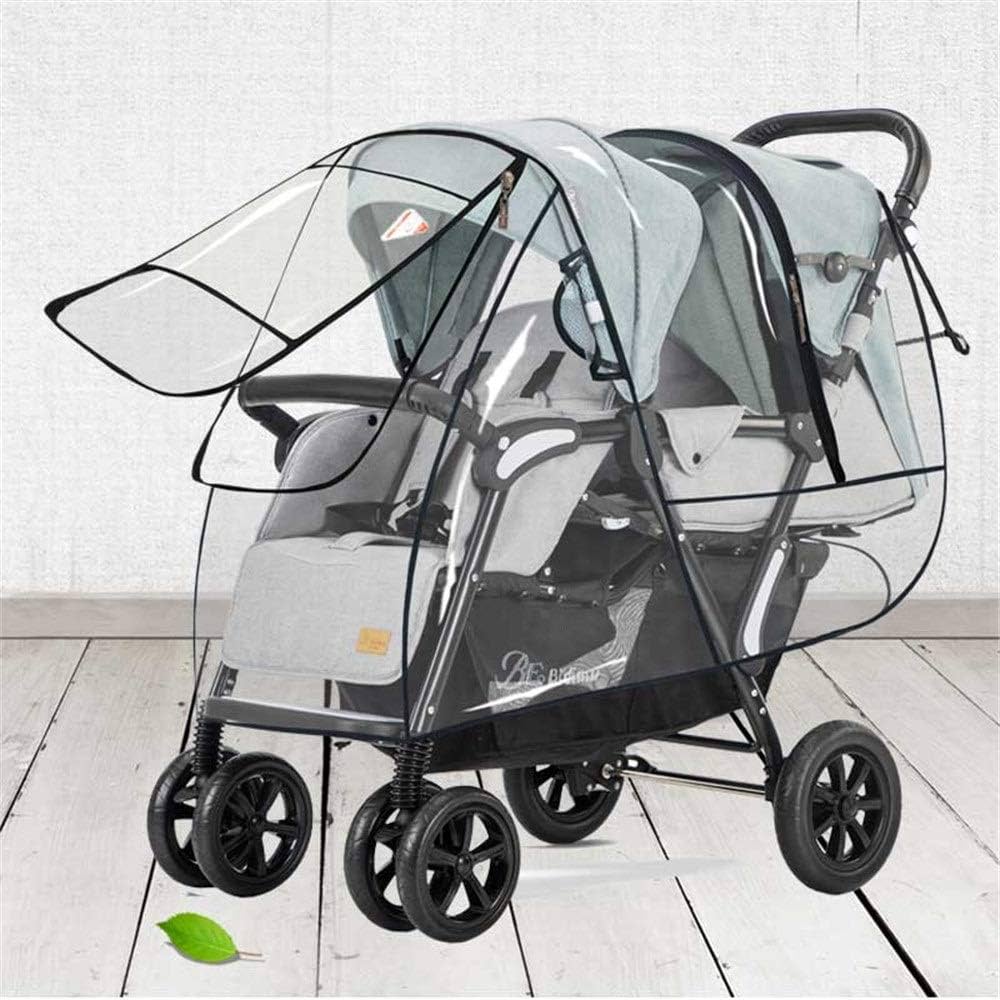 Rainproof cover for twin stroller