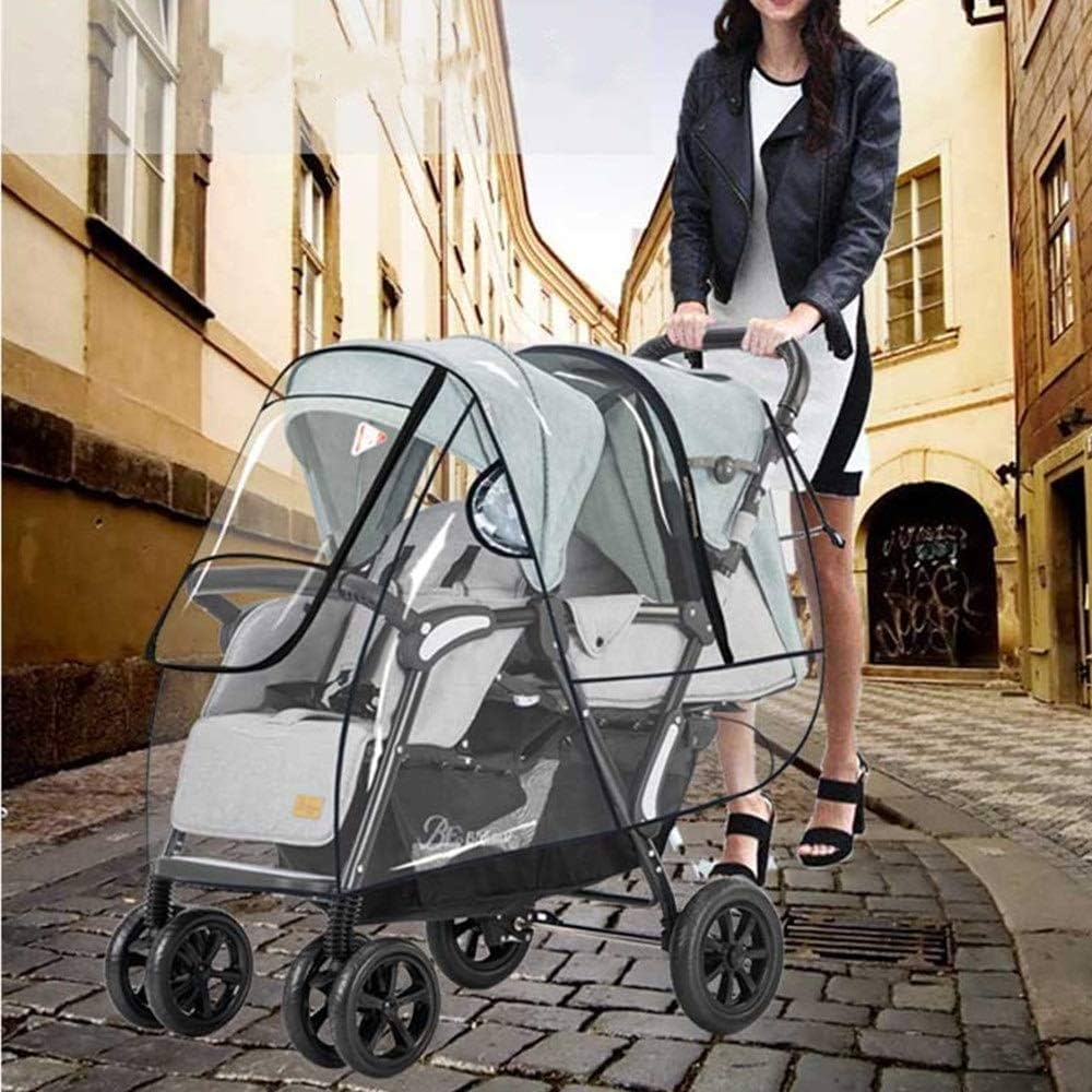 Rainproof cover for twin stroller