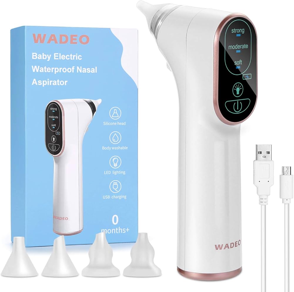 Electric nasal aspirator for baby