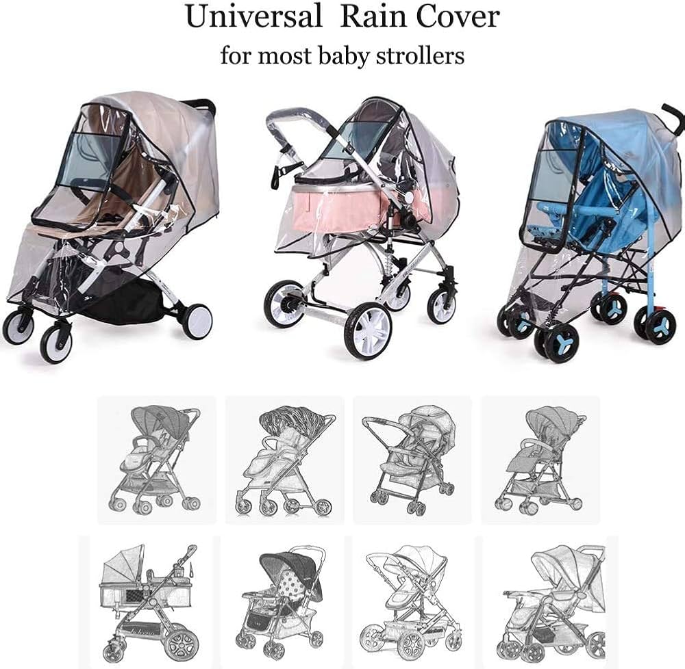 Waterproof cover for baby stroller