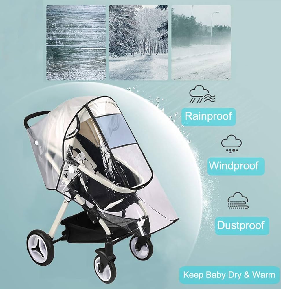 Waterproof cover for baby stroller