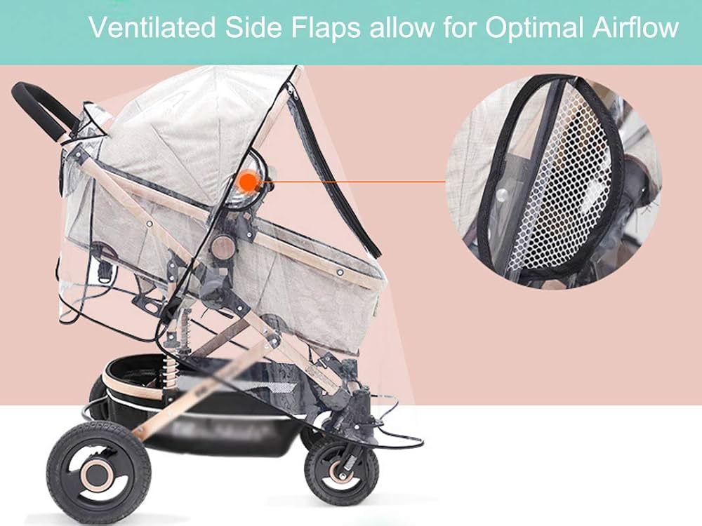 Waterproof cover for baby stroller