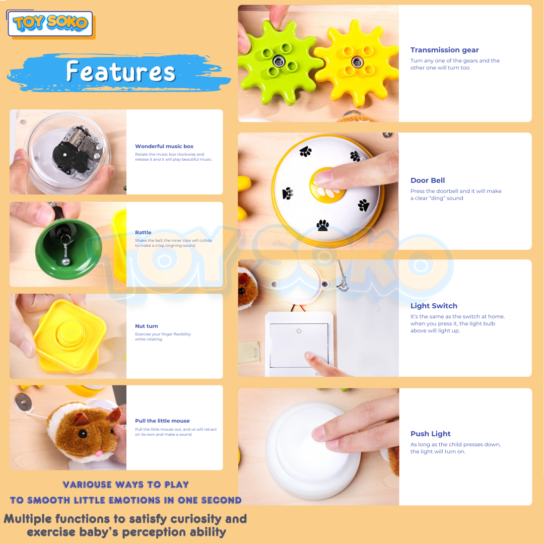 Wooden activity board