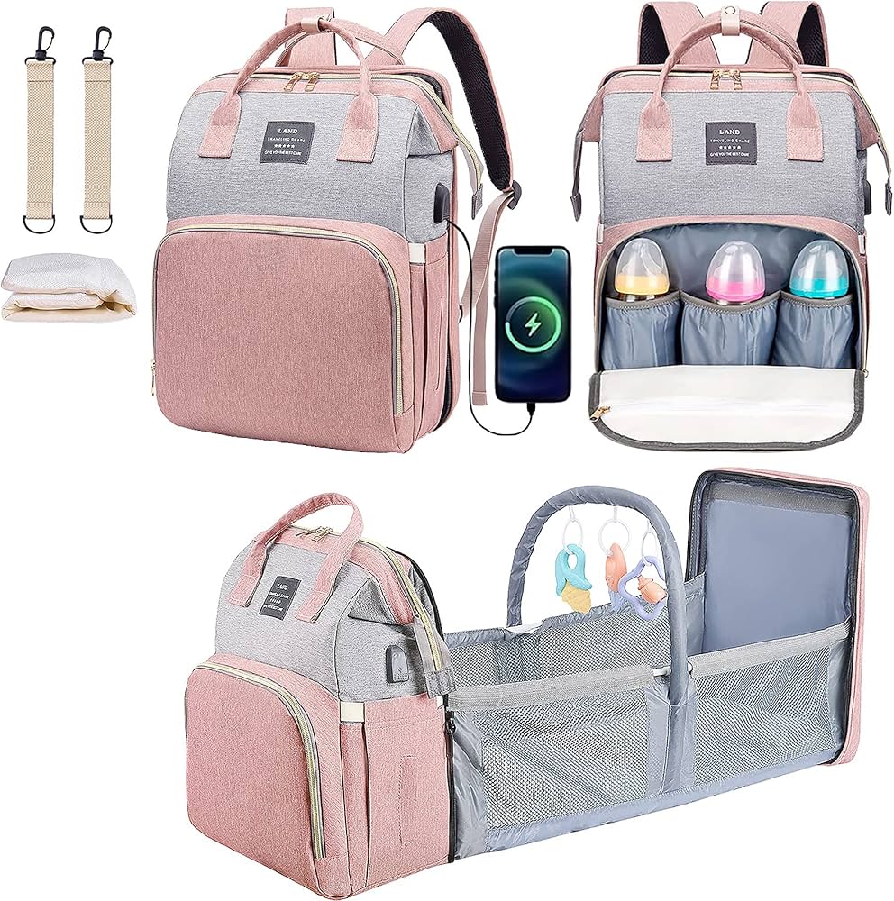 Mummy backpack with baby crib