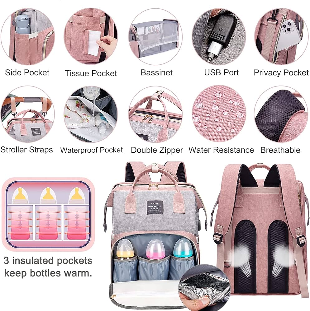 Mummy backpack with baby crib