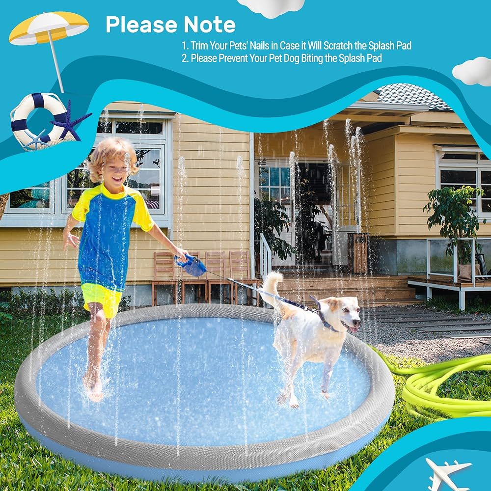 Non-Slip splash pad for kids