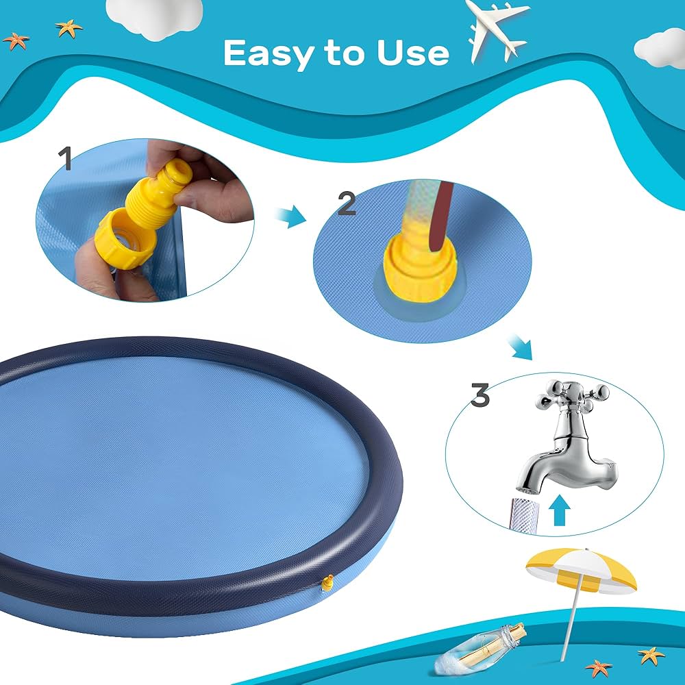 Non-Slip splash pad for kids