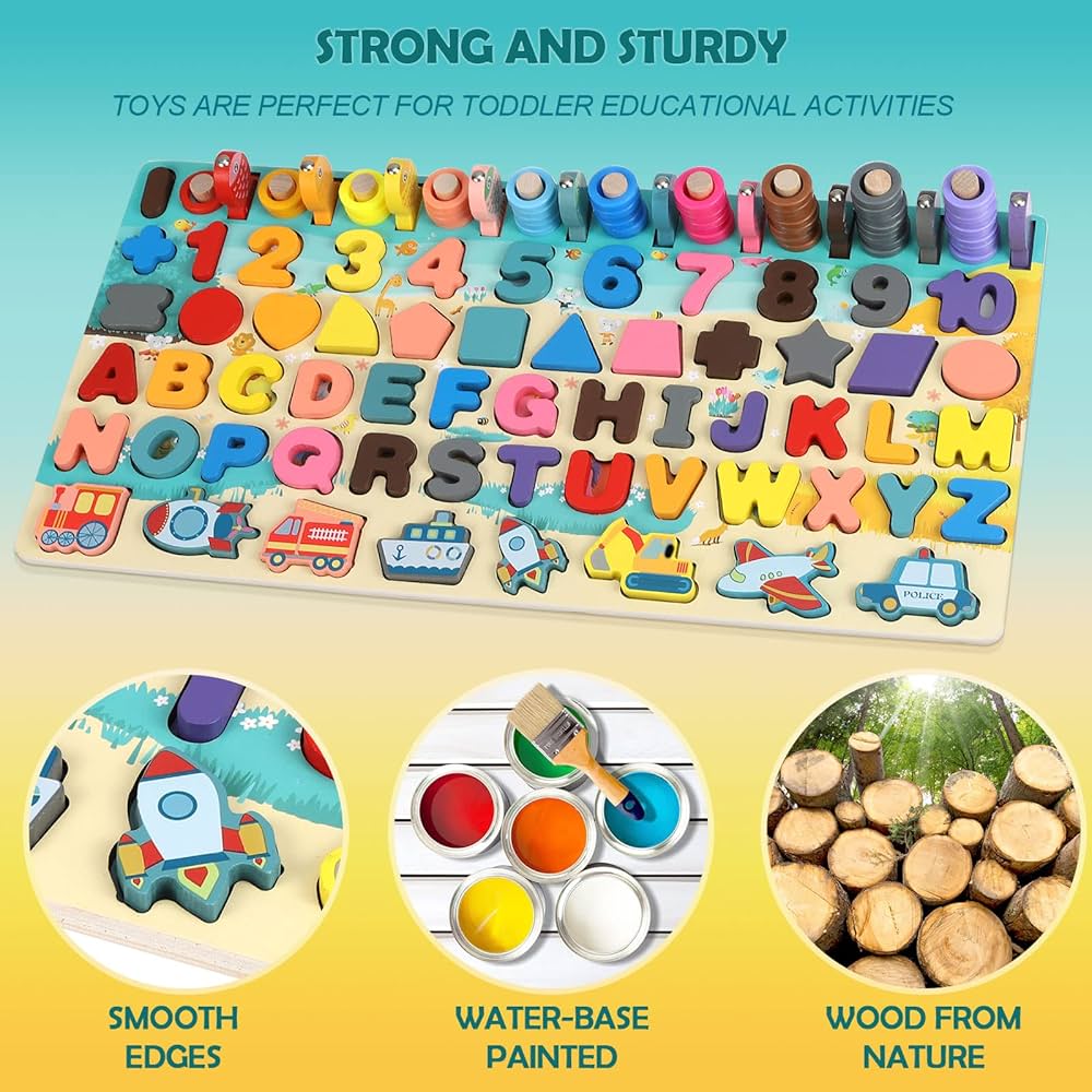 Eductional puzzle set for kids