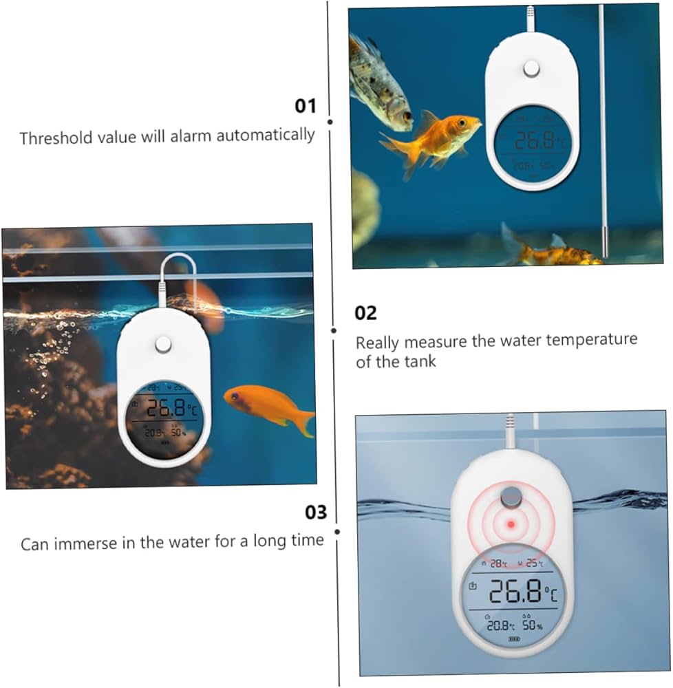 Digital thermometer for fish tank