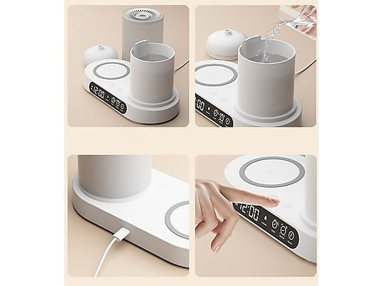 Desk lamp with aroma diffuserand speaker