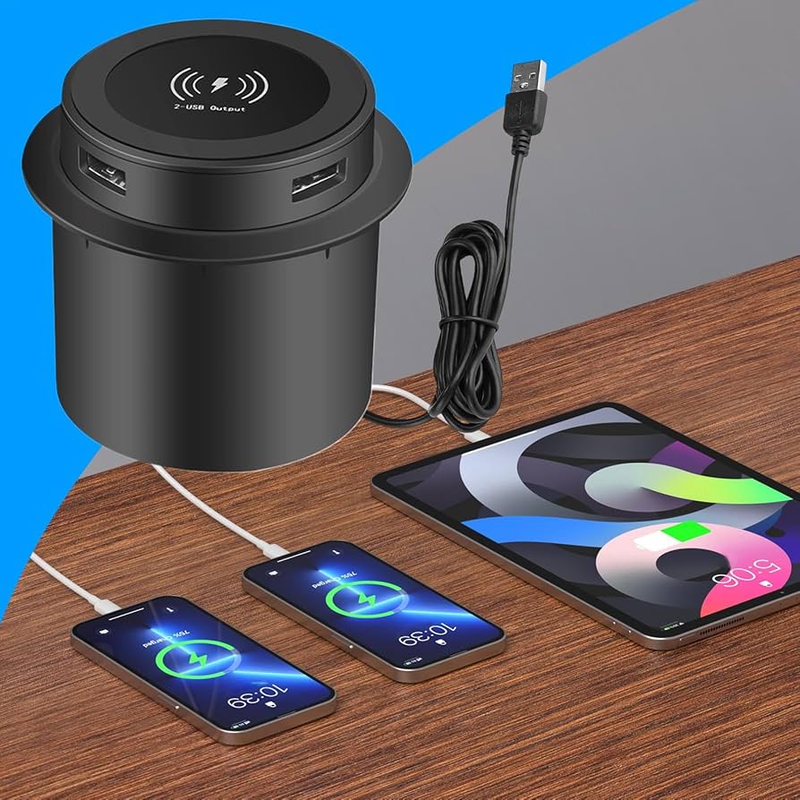 Desktop wireless charger Dual USB