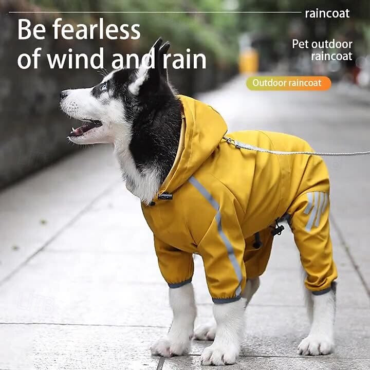 Dog raincoat waterproof breathable