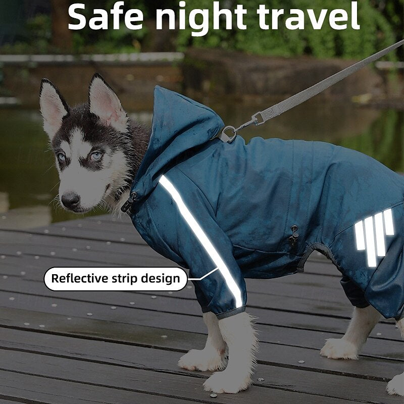 Dog raincoat waterproof breathable