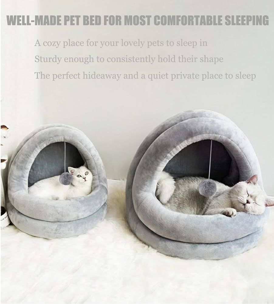 Warm house bed for cats