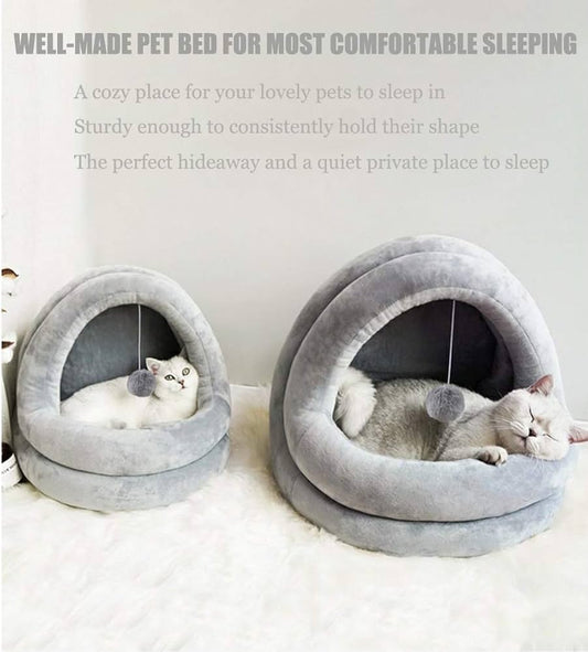 Warm house bed for cats