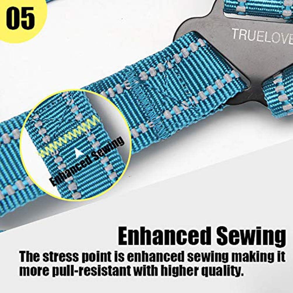 Dog chest strap with reflex