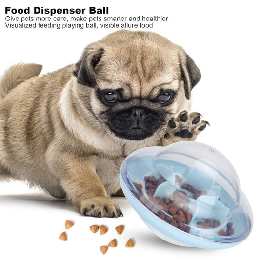 Food dispenser ball for pets