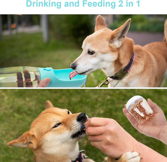 Portable feeding cup for dogs