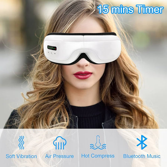 Eye massager with bluetooth