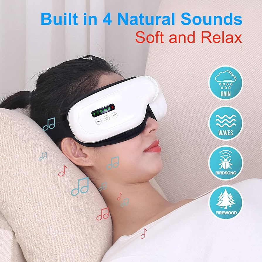 Eye massager with bluetooth