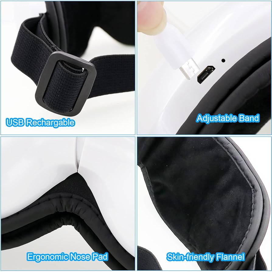 Eye massager with bluetooth