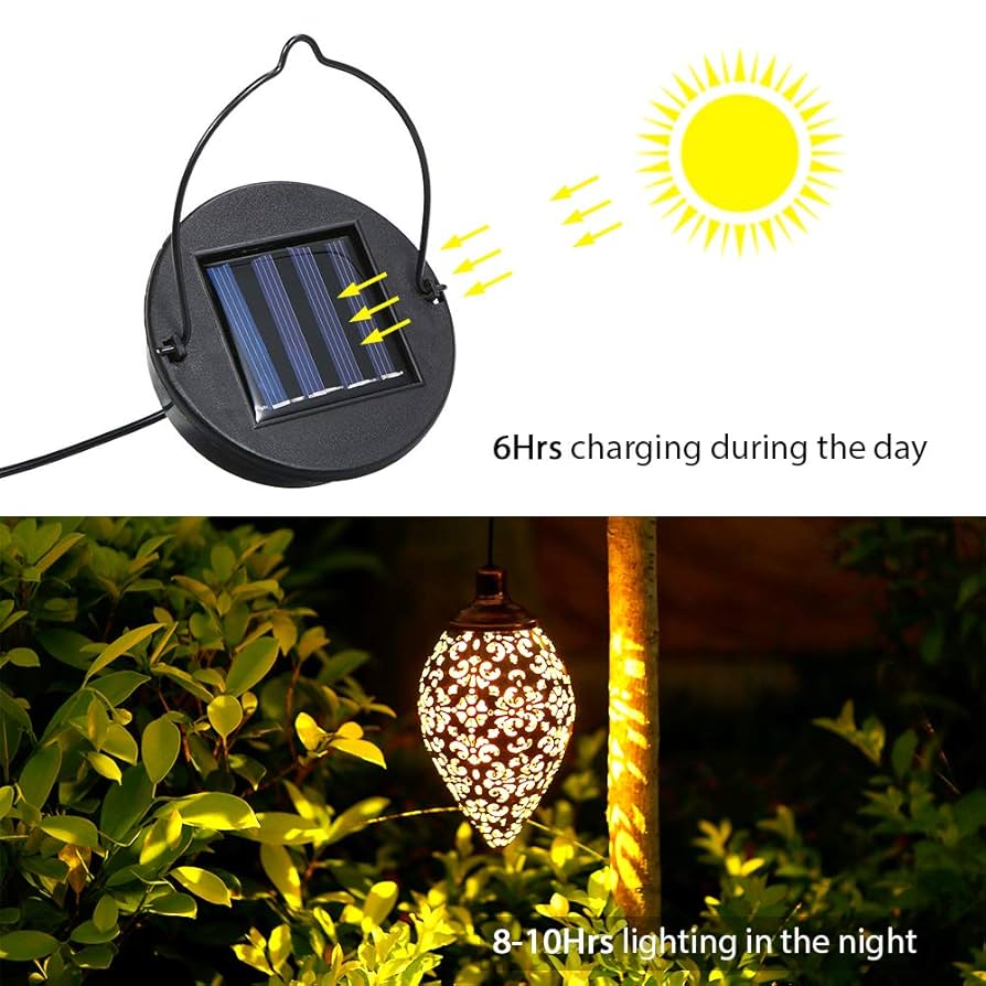 Decorative solar lamp lantern style