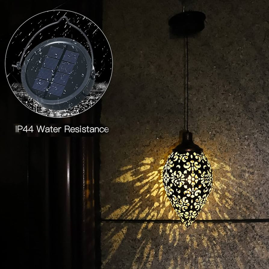 Decorative solar lamp lantern style