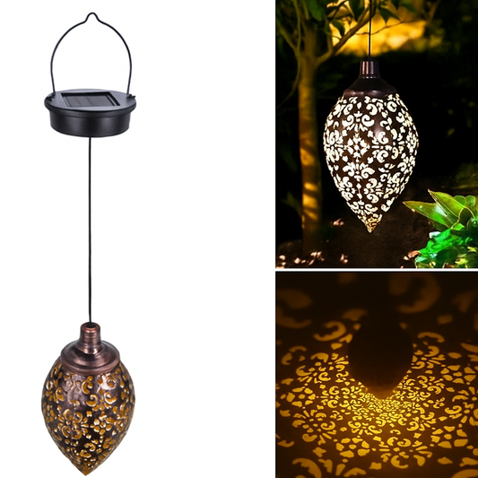 Decorative solar lamp lantern style