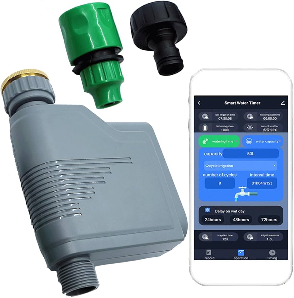 Automatic irrigation controller for garden