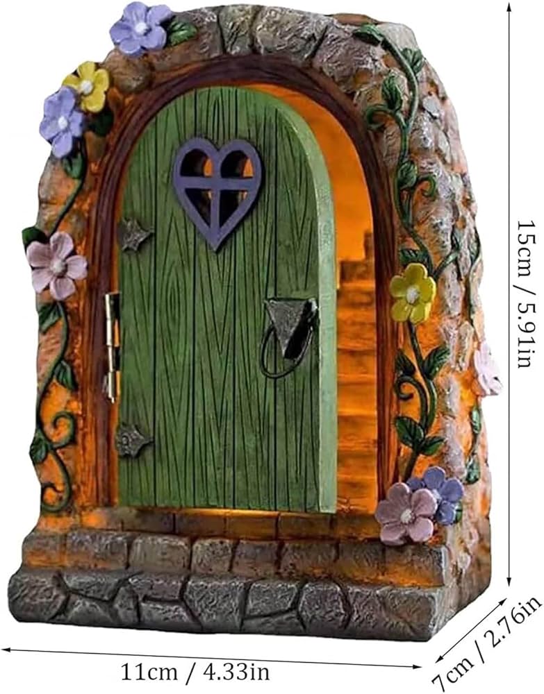 Solar LED lighted fairy house