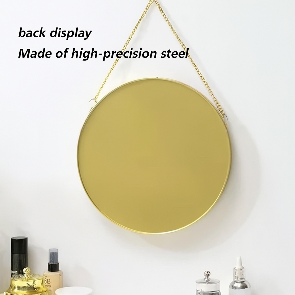 Round hanging mirror