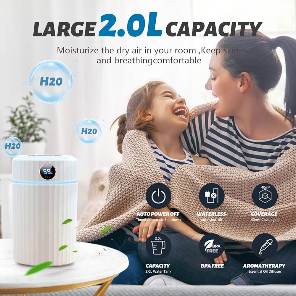 Silent aromatherapy humidifier