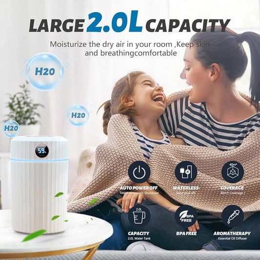 Silent aromatherapy humidifier