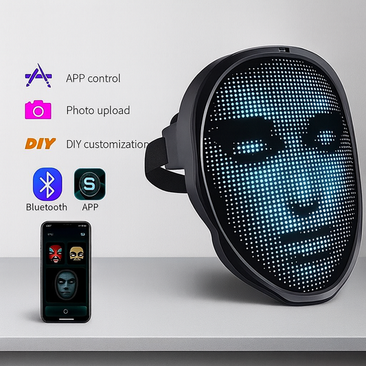 Led face mask with bluetooth app