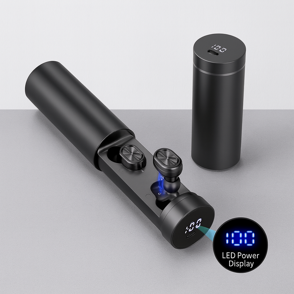 Bluetooth earbuds with 8D surround sound